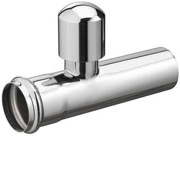 muurbuis recht beluchter 32mm verchroomd, Ophalen of Verzenden, Nieuw