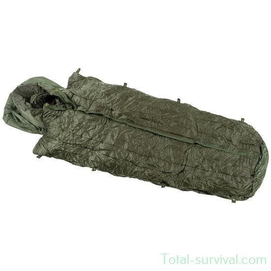 Griekse leger mummie slaapzak, Cold Weather, olijfgroen, Caravans en Kamperen, Slaapzakken, Zo goed als nieuw, Ophalen of Verzenden