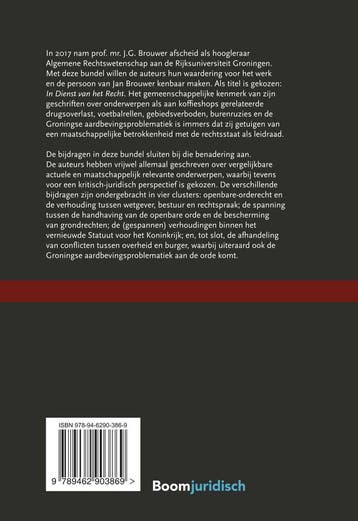 In dienst van het recht 9789462903869, Verzenden, Gelezen