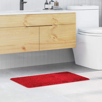 vidaXL Antislip Badmat Rood 50 x 80 cm PP, Verzenden, Nieuw, Rood