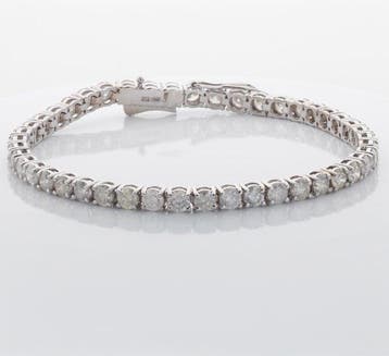 Armband - 14 karaat Witgoud - 9.82ct. tw. Diamant, Nieuw