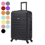 BlockTravel Reiskoffer - 74 liter - M - TSA - ABS Zwart, Sieraden, Tassen en Uiterlijk, Koffers, Wieltjes, Hard kunststof, Verzenden