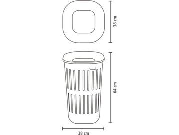 Brabantia Collect-It Wasmand - set van 2 - 55 l - Soft Beige, Verzenden, Zo goed als nieuw