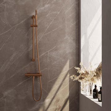 Brauer Copper Edition Glijstangset met Thermostaatkraan -, Ophalen of Verzenden, Nieuw