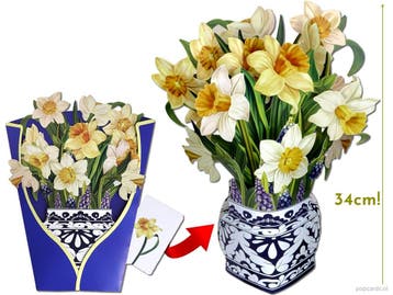Megagroot vrijstaand boeket schitterende bloemen Narcisse..., Verzenden, Nieuw