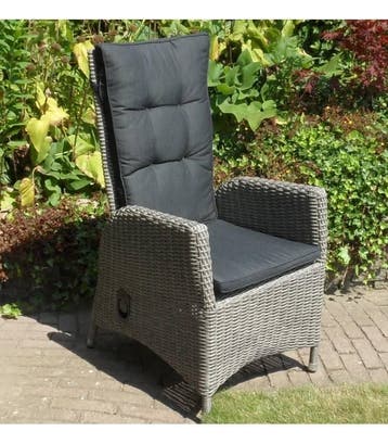 Riccione Menorca dining tuinset 110 cm rond verstelbaar, Ophalen of Verzenden, Nieuw, Wicker