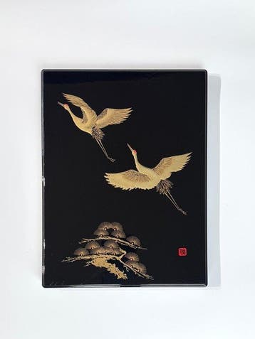 Doos - Hout - Japanse lakwerkdoos, Antiek en Kunst