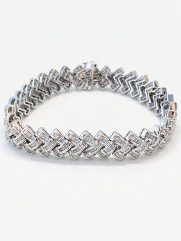 Armband - 18 karaat Witgoud - 2.30ct. tw. Diamant, Sieraden, Tassen en Uiterlijk, Nieuw