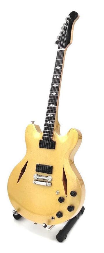 Miniatuur replica Gibson gitaar - Dave Grohl - Foo Fighters, Ophalen of Verzenden, Nieuw, Pop, Beeldje of Miniatuur