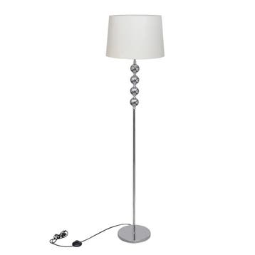 vidaXL Vloerlamp met hoog standaard en 4 ballen wit, Verzenden, Nieuw