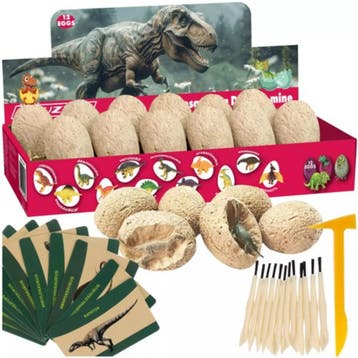 Kruzzel Dinosaur Mine - 12 Opgravingsset voor Kinderen -..., Ophalen of Verzenden, Nieuw