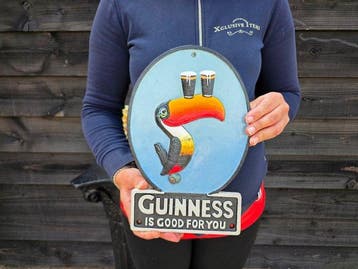 Guinnes - Cast Iron - Reclamebord - Metaal