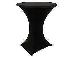 Te huur -> Zwarte statafel rok elastisch, Hobby en Vrije tijd, Feestartikelen | Verhuur, Verjaardag, Zo goed als nieuw, Verzenden