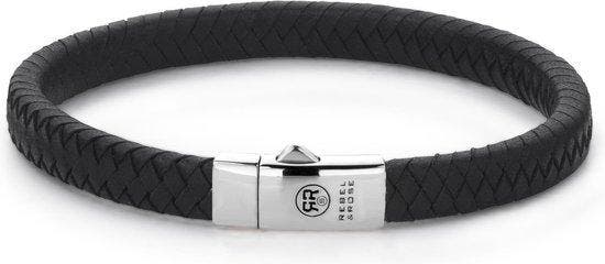 Rebel&amp;Rose armband - Small Braided Black, Kleding | Dames, Overige Dameskleding, Verzenden