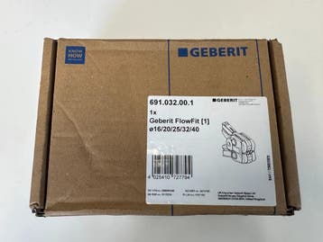 Geberit FlowFit Pressbacke d 16-40 Geberit Kompatibilität, 2, Ophalen of Verzenden, Gebruikt