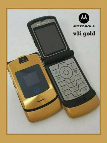 Motorola V3i gold - Mobiele telefoon - In vervangende, Nieuw