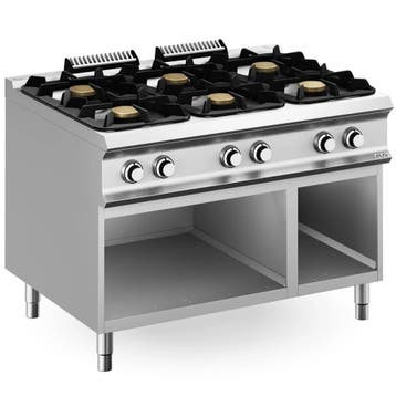 Fornuis | DOMINA PRO 900 | Gas | 6 Branders (3x 7kW + 3x, Verzenden, Nieuw in verpakking