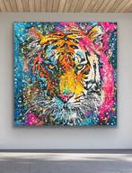 Joaquim Falco - TIGER XL Hand Painted, Antiek en Kunst