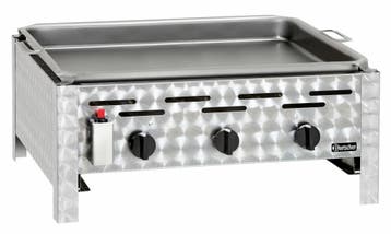 Gas Combi-Tafelbraadgrill – Professionele 4-Brander RVS G., Verzenden, Nieuw in verpakking