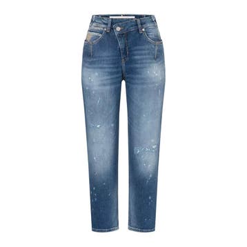 MAC • blauwe Criss Cross star jeans • 36, MAC, Verzenden, Nieuw, Blauw