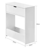 2dekans | SoBuy Toiletkast met toiletrolhouder - 60x20x55 cm, Huis en Inrichting, Woonaccessoires | Spiegels, Ophalen of Verzenden