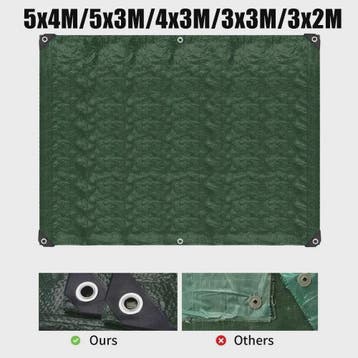 Waterdichte Tarp - Diverse Maten (3x3m tot 5x4m) voor Campin, Verzenden, Nieuw