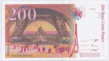 France Fay 75/02 Q 200 Francs Eiffel 1996 Neuf Pick 159, Verzenden