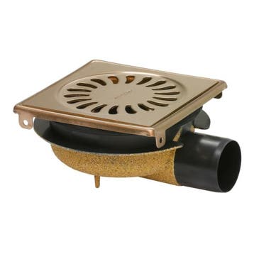 Douchput Rosé Gold | RVS | ABS | 146 x 146 x 75 mm, Verzenden, Nieuw in verpakking