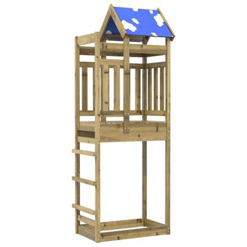 vidaXL Speeltoren Bruin 85 x 52,5 x 239 cm Massief, Verzenden, Nieuw