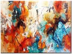 Abstract olieverf schilderij 120x90cm, Ophalen of Verzenden