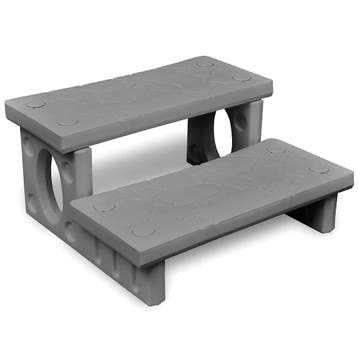 vidaXL Spatrap grijs, Tuin en Terras, Zwembad-toebehoren, Verzenden, Nieuw