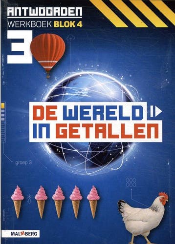 De wereld in getallen groep 3 blok 4 Antwoorden werkboek, Verzenden, Zo goed als nieuw