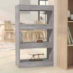 vidaXL Boekenkast/kamerscherm 60x30x103 cm spaanplaat grijs, Huis en Inrichting, Kasten | Boekenkasten, Verzenden, 100 tot 150 cm
