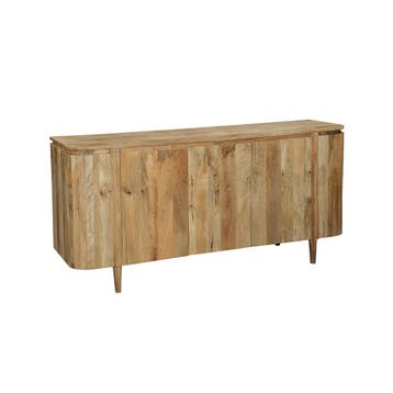 Dressoir Mangohout Ovalis 180 cm, Verzenden, Nieuw, Overige houtsoorten, Industriële meubels