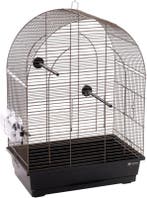 Vogelkooi Flamingo Klara 2 Taupe/Zwart – Parkietenkooi 45., Verzenden, Nieuw, Metaal, Vogelkooi