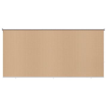 vidaXL Rolgordijn voor buiten 245(B)x140(H) cm beige, Huis en Inrichting, Stoffering | Gordijnen en Lamellen, Verzenden, Nieuw