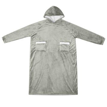 Warme Deken hoodie Grijs - Retourtje met 28% korting, Maat 46/48 (XL) of groter, Ophalen of Verzenden, Zo goed als nieuw, Grijs