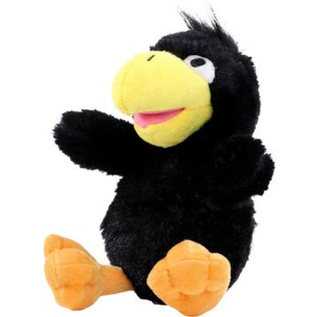 MBW pluche kraai/raaf - knuffel - 21 cm - vogel knuffel, Verzenden, Nieuw