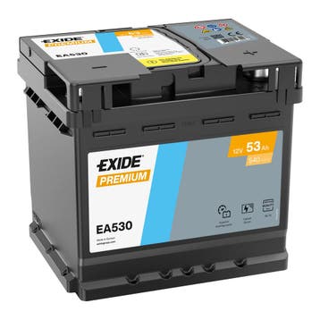 Exide Premium accu | EA530 | 12V 53Ah, Ophalen of Verzenden, Nieuw