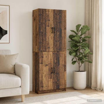 vidaXL Kastenset 2 st Bewerkt hout, Minder dan 50 cm, Verzenden, Nieuw, Minder dan 100 cm