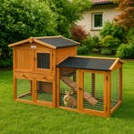 Konijnenhok | Cavia | Dierenverblijf | 145x45x85cm | Hout, Dieren en Toebehoren, Knaagdieren en Konijnen | Hokken en Kooien, Verzenden