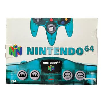 Nintendo N64 Funtastic Ice Blue Console (Als nieuw in doos), Spelcomputers en Games, Spelcomputers | Nintendo 64, Verzenden, Zo goed als nieuw