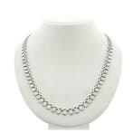 Witgouden gematteerde Cleopatra collier. (Ketting), Ophalen of Verzenden, Gebruikt, Overige kleuren, Goud