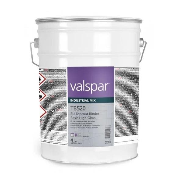 4L TB520 PU Topcoat binder high gloss Valspar VIM, Auto diversen, Autogereedschap, Nieuw, Verzenden