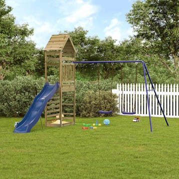 vidaXL Speelhuis geïmpregneerd grenenhout, Kinderen en Baby's, Verzenden, Nieuw
