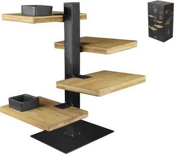 Gusta Serveertoren - 4 bamboe planken, Ophalen of Verzenden, Zo goed als nieuw