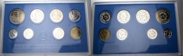 1 Pfennig 5 Mark, 8,86 Mark 1980 Kursmuntset duitse Demok..., Postzegels en Munten, Munten | Europa | Niet-Euromunten, Verzenden
