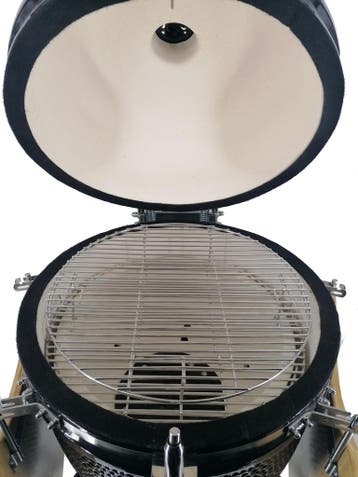 Big kamado houtskoolbarbecue 22inch/56 cm zwart, Verzenden, Nieuw