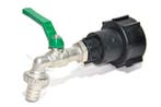 IBC Adapters S60x6 + RIV messing aftapkraan met slangtule, Tuin en Terras, Verzenden, Nieuw, Kunststof