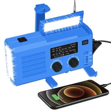 4000mAh Radio Powerbank op Zonne-energie met Dynamo -, Verzenden, Nieuw, WAYHOOM